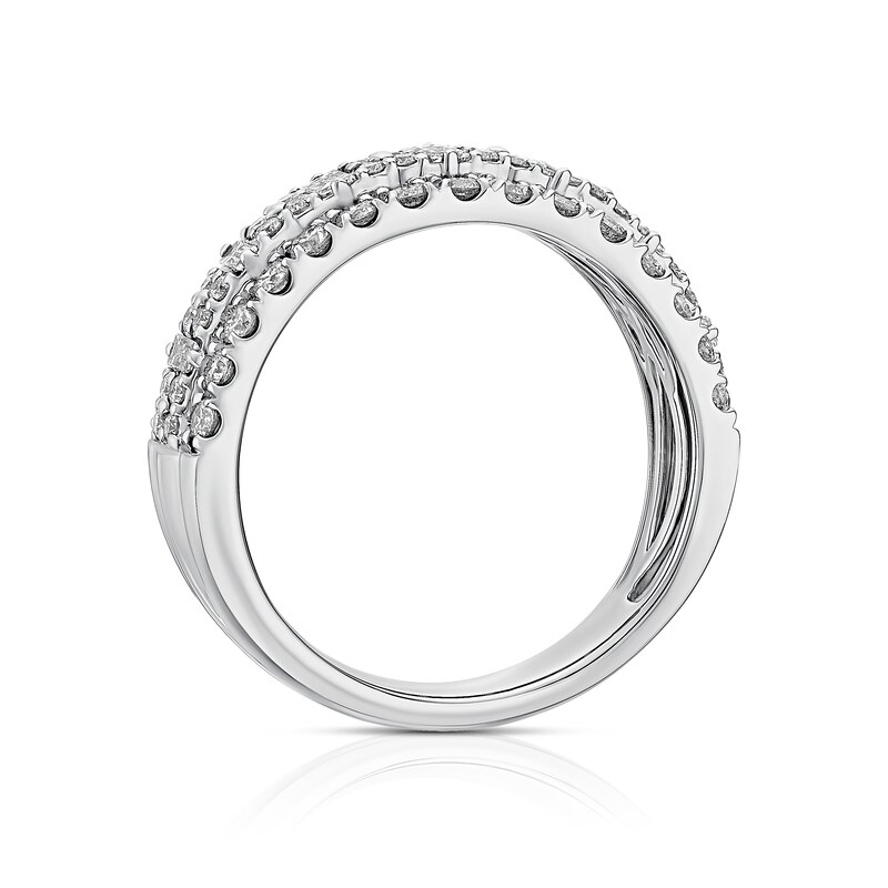 Main Image 3 of Platinum Three Row Eternity 1ct Diamond Ring