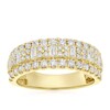 Thumbnail Image 1 of 14ct Yellow Gold Three Row Eternity 1ct Diamond Ring