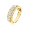 Thumbnail Image 2 of 14ct Yellow Gold Three Row Eternity 1ct Diamond Ring