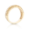 Thumbnail Image 3 of 14ct Yellow Gold Three Row Eternity 1ct Diamond Ring