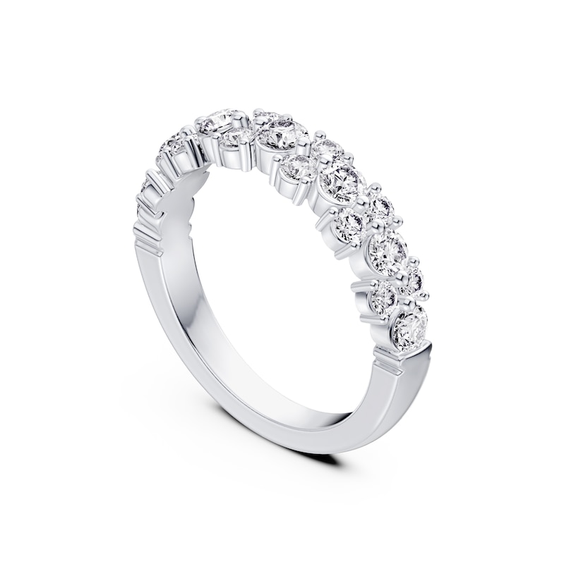 Main Image 2 of Platinum Scatter Eternity 1ct Diamond Ring