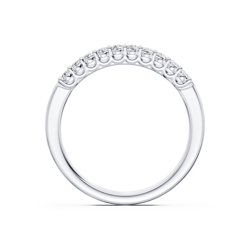 Main Image 3 of Platinum Three Row Eternity 0.50ct Diamond Ring