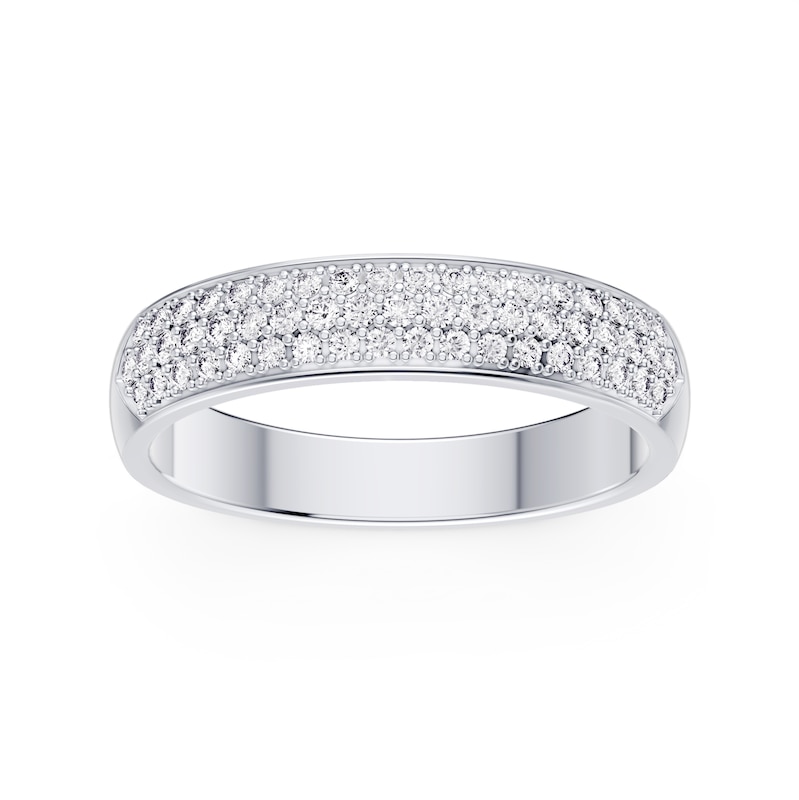 Main Image 1 of Platinum Pavé Eternity 0.50ct Diamond Ring
