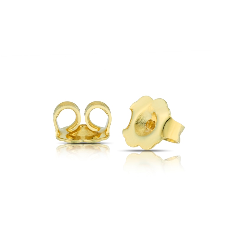 Main Image 3 of 9ct Yellow Gold 0.50ct Diamond Oval Cluster Stud Earrings