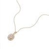 Thumbnail Image 2 of 9ct Yellow Gold 0.50ct Diamond Oval Cluster Pendant Necklace
