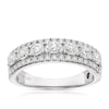 Thumbnail Image 1 of Vera Wang Platinum Oval Eternity 0.95ct Diamond Ring