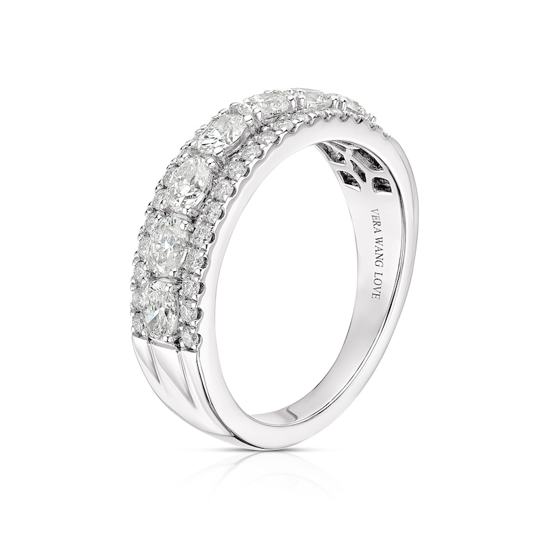 Main Image 2 of Vera Wang Platinum Oval Eternity 0.95ct Diamond Ring