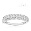 Thumbnail Image 1 of Vera Wang Platinum Marquise & Round Eternity 0.75ct Diamond Ring