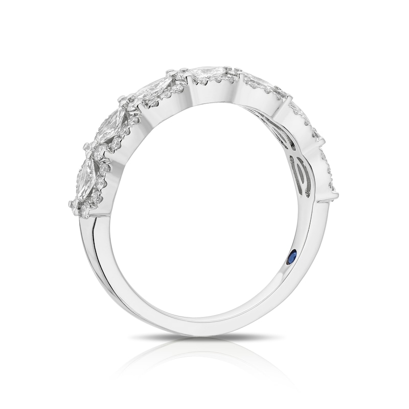 Main Image 3 of Vera Wang Platinum Marquise & Round Eternity 0.75ct Diamond Ring