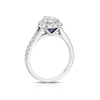 Thumbnail Image 3 of Engagement Ring Vera Wang Platinum Cluster Pear Shape 0.60ct Diamond Ring