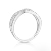 Thumbnail Image 3 of Engagement Ring Platinum Crossover 0.50ct Diamond Ring