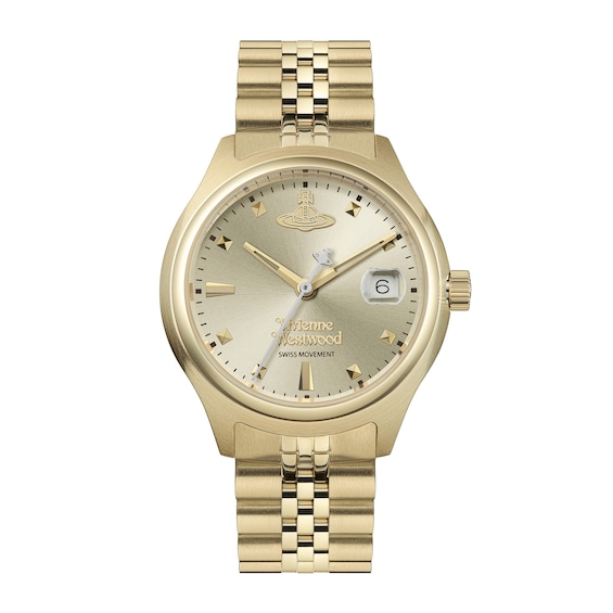 Women's Vivienne Westwood Camberwell Champagne Dial & Gold Tone Bracelet Watch