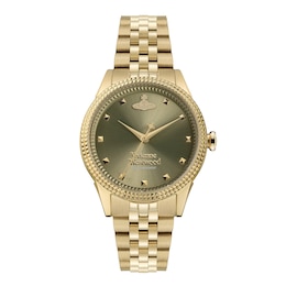 Vivienne Westwood Seymour Green Dial Stainless Steel Bracelet Watch