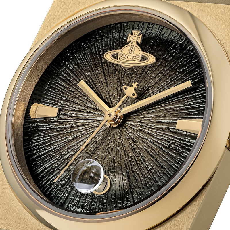 Main Image 2 of Vivienne Westwood Hoxton Black Dial & Gold Tone Bracelet Watch