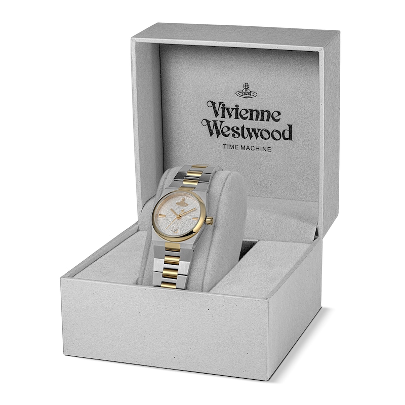 Main Image 7 of Vivienne Westwood Hoxton White Dial & Two Tone Bracelet Watch