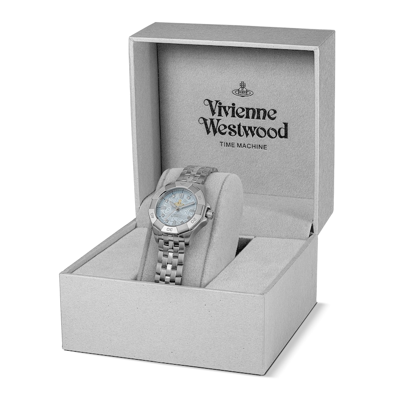 Main Image 7 of Vivienne Westwood Brompton Blue Dial & Stainless Steel Bracelet Watch