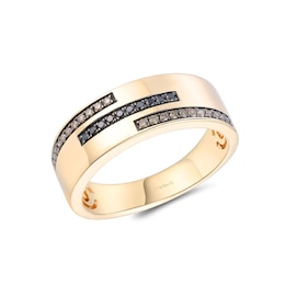 Le Vian Chocolatier 14ct Yellow Gold Chocolate & Blackberry 0.20ct Diamond Ring