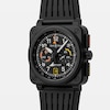 Thumbnail Image 2 of Bell & Ross BR-03 Chrono Display Rafale Solo Display Black Dial & Black Rubber Strap Watch
