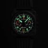 Thumbnail Image 7 of Bell & Ross BR-03 Chrono Display Rafale Solo Display Black Dial & Black Rubber Strap Watch