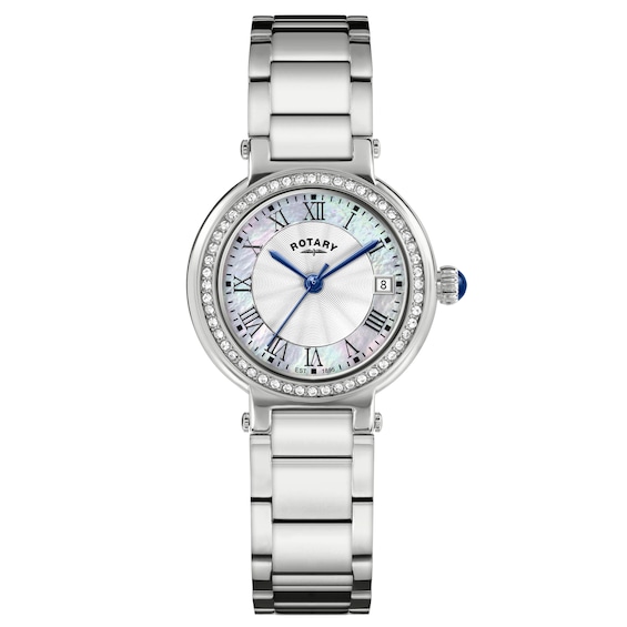 Rotary Heritage Womens Mother Of Pearl Dial and Stainless St