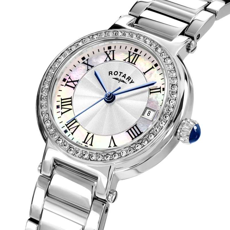 Main Image 2 of Rotary Heritage Women's Mother Of Pearl Dial & Stainless Steel Bracelet Watch