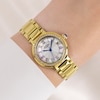 Thumbnail Image 4 of Rotary Heritage Mother Of Pearl Dial Stone Set & Gold Tone Bracelet Watch