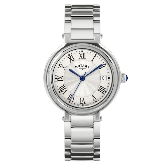 Women's Rotary Heritage Silver Tone Dial & Stainless Steel Bracelet Watch