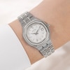 Thumbnail Image 3 of Rotary Brilliance Women's Stone Set White Dial & Stainless Steel Bracelet Watch
