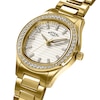 Thumbnail Image 2 of Rotary Brilliance Women's Stone Set White Dial & Gold Tone Bracelet Watch