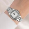 Thumbnail Image 3 of Rotary Brilliance Women's Stone Set White Dial & Stainless Steel Bracelet Watch