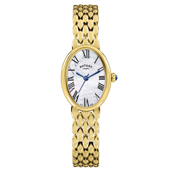 Rotary Heritage Astoria Mother Of Pearl Dial and Gold Tone P