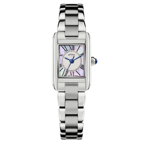 Rotary Heritage Astoria Mother Of Pearl Dial Rectangular Sta