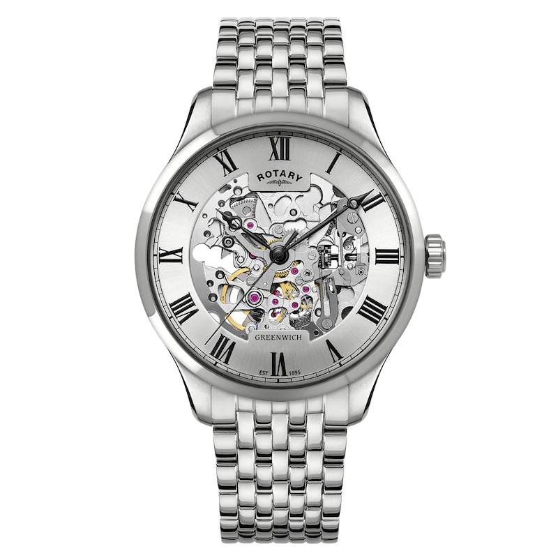 Main Image 1 of Rotary Greenwich Men's Stainless Steel Bracelet Watch