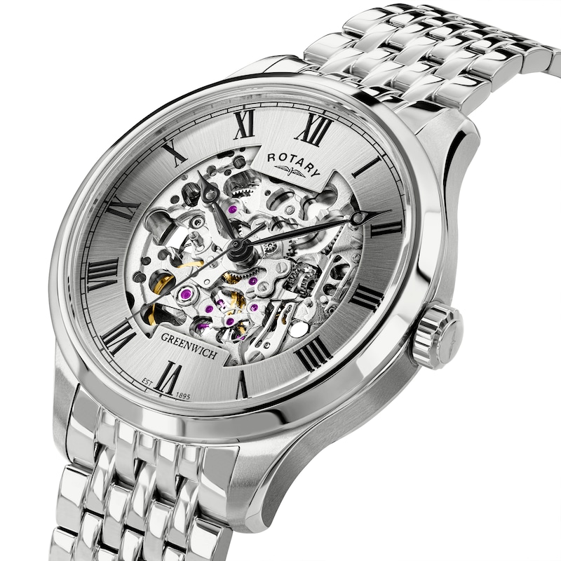 Main Image 3 of Rotary Greenwich Men's Stainless Steel Bracelet Watch