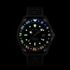 Thumbnail Image 6 of Rotary Seamatic GMT 300m Men's Black Silicone Strap Watch