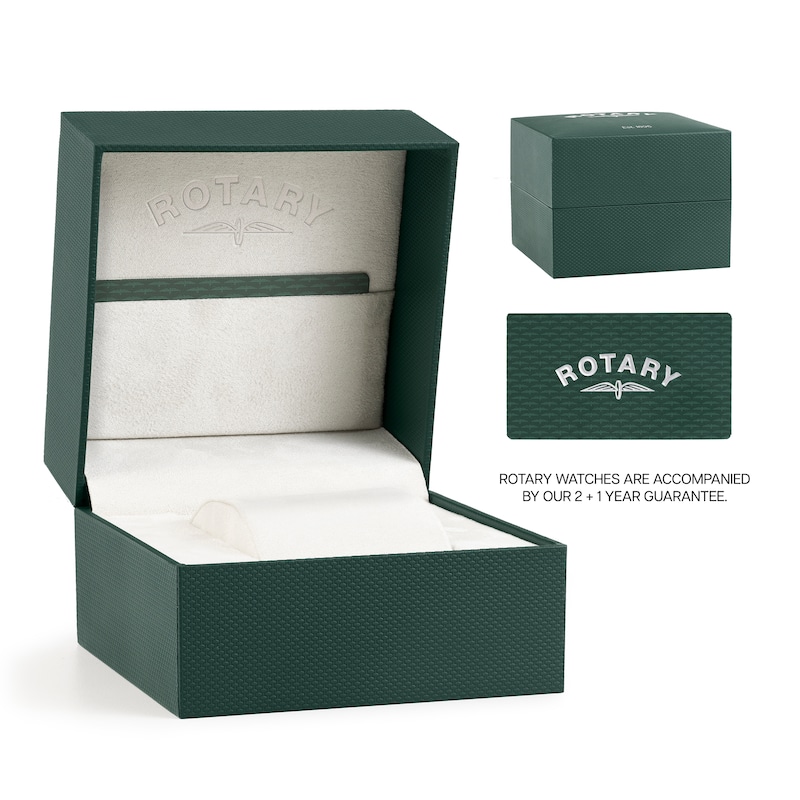 Main Image 2 of Rotary Heritage Astoria Rectangular Stainless Steel Bracelet Watch