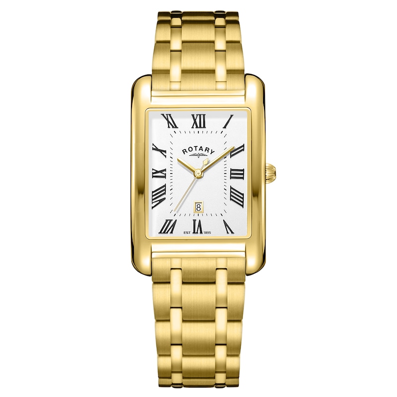 Main Image 1 of Rotary Men's Heritage Astoria Rectangular Gold Tone Bracelet Watch