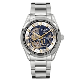 Rotary Seamatic Eclipse Blue Dial & Stainless Steel Bracelet Watch