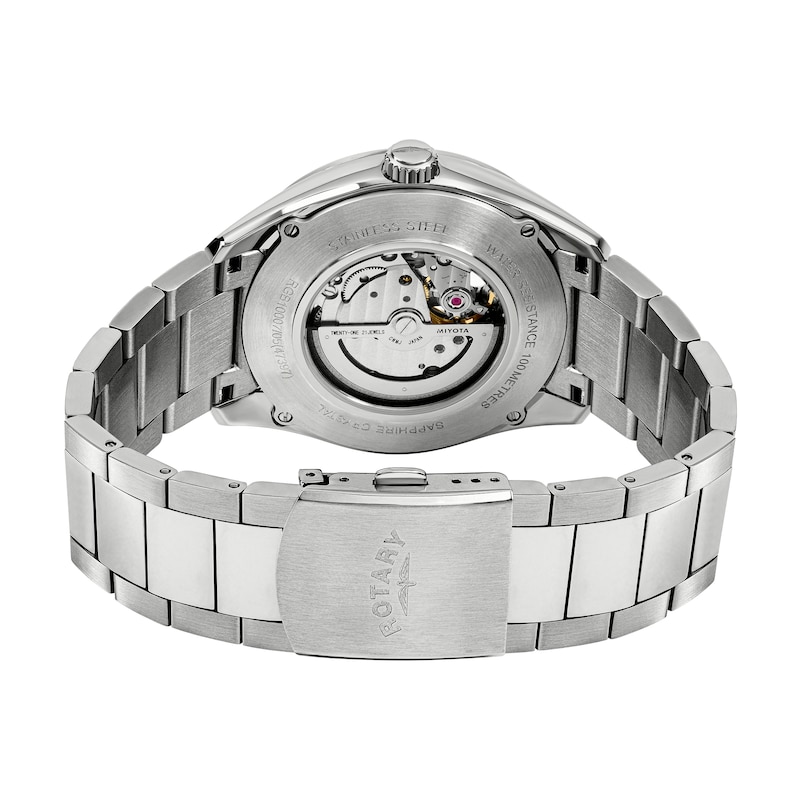 Main Image 4 of Rotary Seamatic Eclipse Blue Dial & Stainless Steel Bracelet Watch