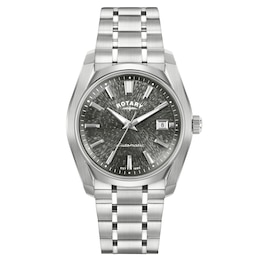 Rotary Lumen Men's Grey Dial Stainless Steel Bracelet Watch