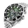 Thumbnail Image 3 of Rotary Apex 100 Chronograph Green Dial & Stainless Steel Bracelet Watch