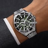 Thumbnail Image 4 of Rotary Apex 100 Chronograph Green Dial & Stainless Steel Bracelet Watch