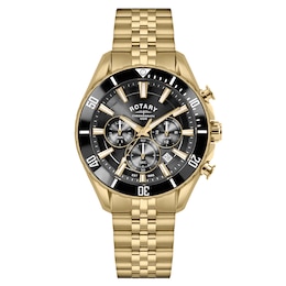 Rotary Apex 100 Chronograph Men's Gold Tone Bracelet Watch