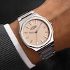 Thumbnail Image 3 of Rotary Heritage Men's Octagonal Champagne Dial & Stainless Steel Bracelet Watch
