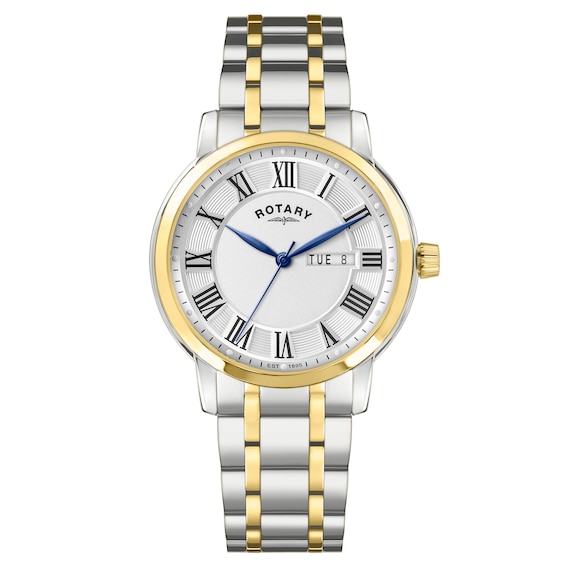 Men's Rotary Heritage Two Tone Bracelet Watch