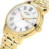 Thumbnail Image 2 of Rotary Heritage Men's White Dial & Gold Tone Bracelet Watch