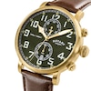 Thumbnail Image 2 of Rotary Heritage Pilot 100m Women's Brown Leather Strap Watch