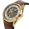Thumbnail Image 2 of Rotary Men's Seamatic Eclipse Gold Tone & Brown Leather Strap Watch