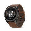 Thumbnail Image 1 of Garmin Fēnix 8 Pro 51mm AMOLED Carbon Grey DLC Titanium & Leather Smartwatch