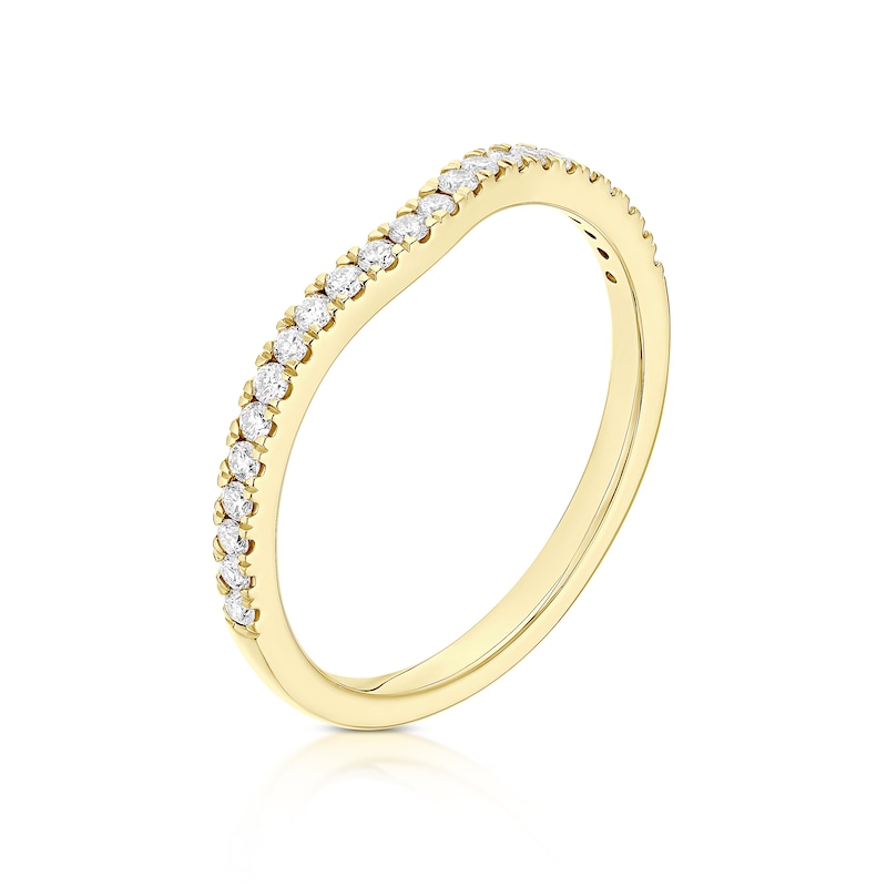 Main Image 2 of Origin 18ct Yellow Gold Shaped Eternity 0.20ct Diamond Ring